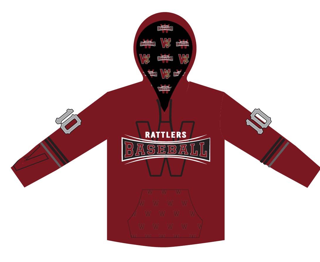 Rattlers Sublimated Jersey Hoodie
