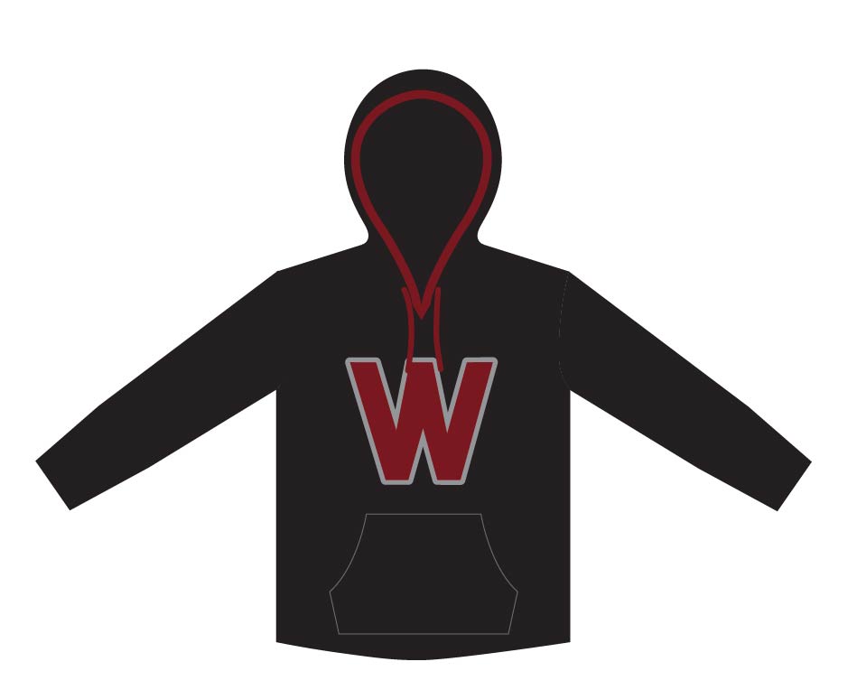 Rattlers Cotton Hoodie w/ Twill "w" Crest
