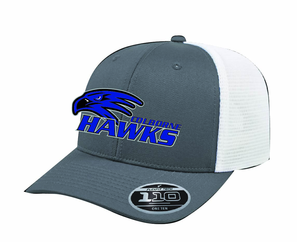 Hawks - CA Flexfit Snap Back Hats - GREY