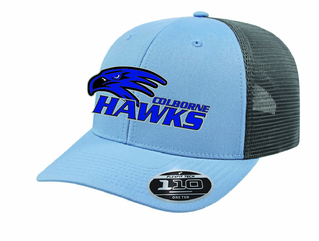 Hawks - CA Flexfit Snap Back Hats -Baby Blue