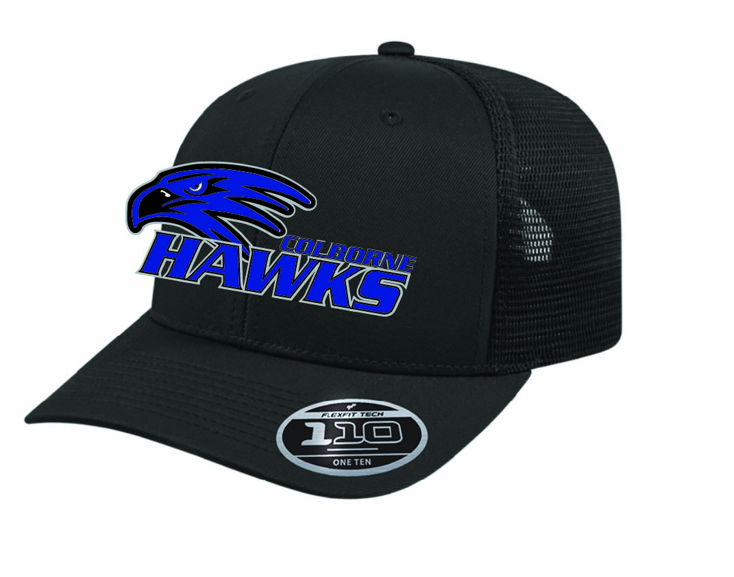 Hawks - CA Flexfit Snap Back Hats -BLACK