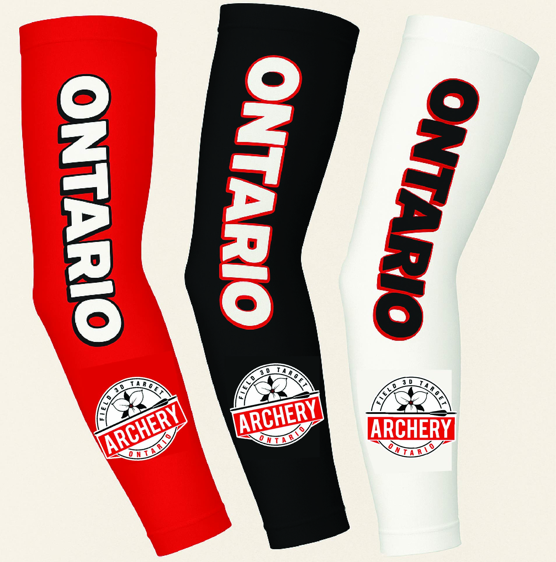 ARCHERY ONTARIO CUSTOM SLEEVES - 3 COLORS